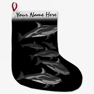 Dolphin Christmas Stocking Personalised Dolphin
