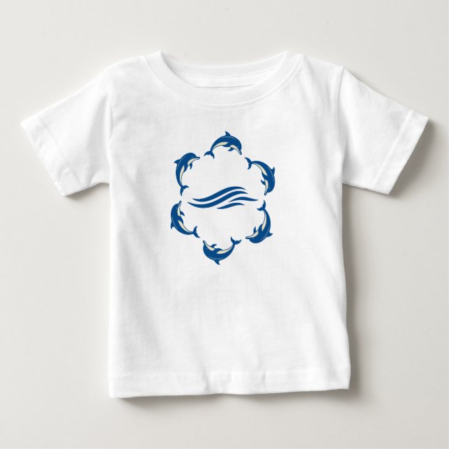 Dolphin Circle Kids' T-Shirt (Front)
