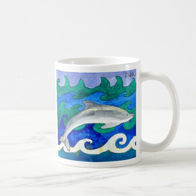 dolphin coffee mug (Right)