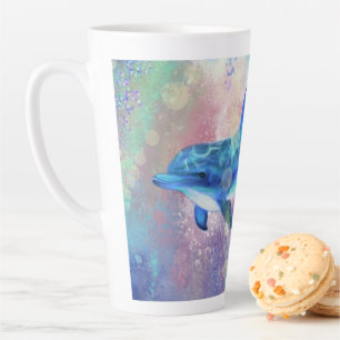 Dolphin Couple - Add Your Picture / Text Latte Mug
