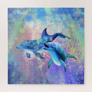 Dolphin Couple - Beautiful Jigsaw Puzzle