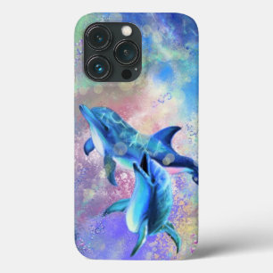Dolphin Couple - Happy - Beautiful iPhone 13 Pro Case