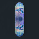 Dolphin Couple - Love - Happy Skateboard<br><div class="desc">Dolphin Couple</div>