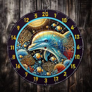 Dolphin Dance Coral Reef Dartboard