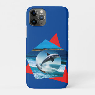 Dolphin Dancing On The Waves,  iPhone 11 Pro Case