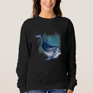 Dolphin Deep Ocean Creatures and Rift Life Sweatshirt