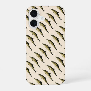 Dolphin Delphinus Delphis, Vintage Marine Animals iPhone 16 Case