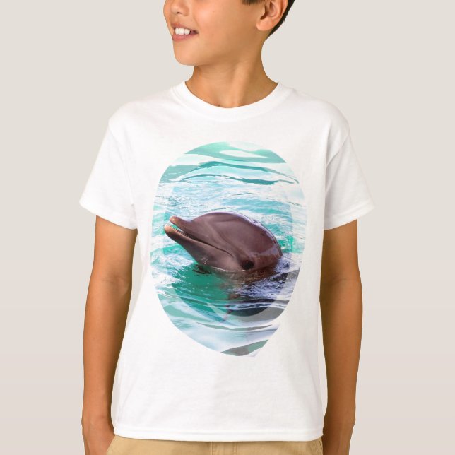 Dolphin Design Kid's Sweatshirt T-Shirt (Front)
