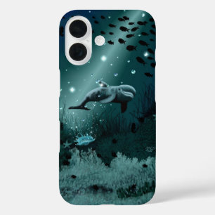 Dolphin Dream iPhone 16 Case