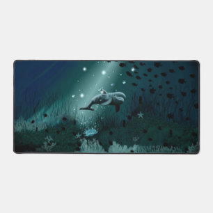 Dolphin Dream Desk Mat