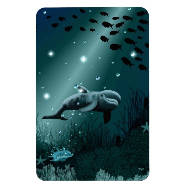 Dolphin Dream Magnet (Vertical)