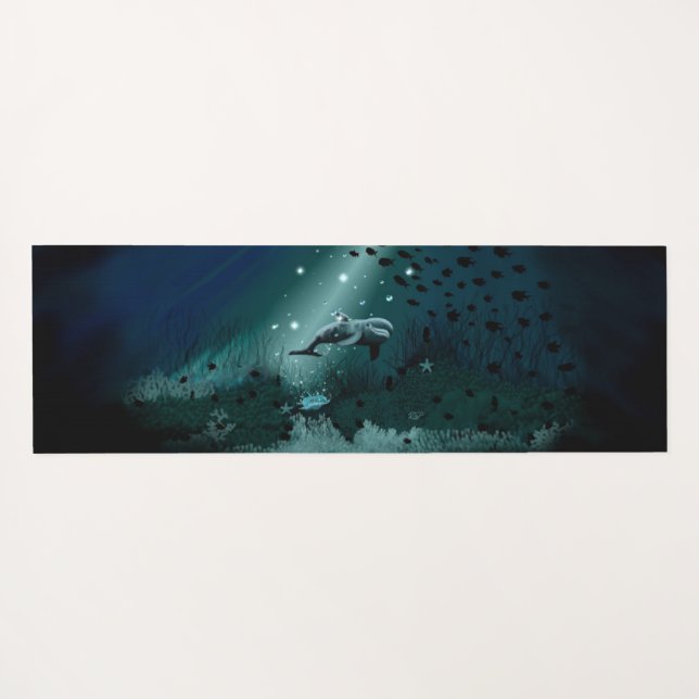Dolphin Dream Yoga Mat (Back (Horizontal))