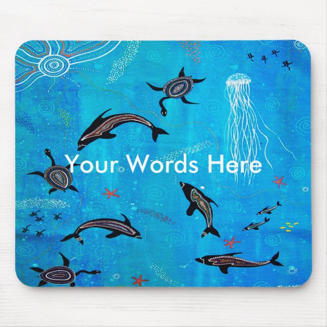 Dolphin Dreaming Mouse Pad (Front)