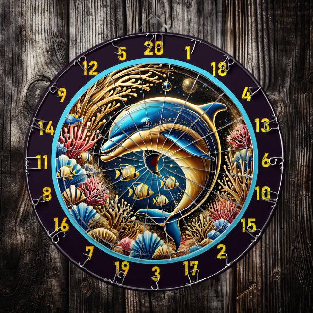 Dolphin Dreams Coral Reef Dartboard (Creator Uploaded)