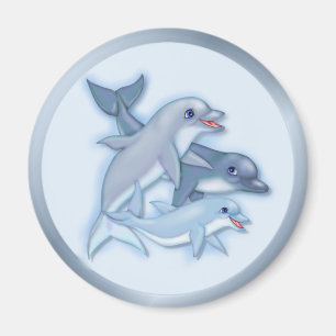Dolphin Family Magnet