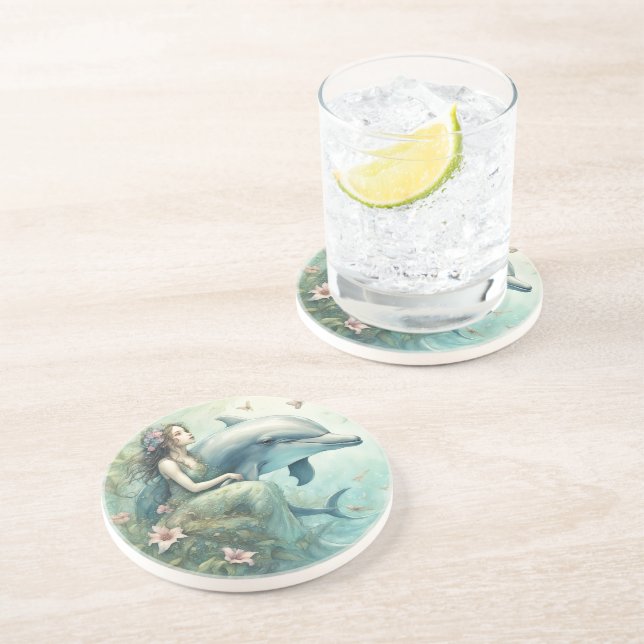 Dolphin Fantasy 2 Coaster (Side)