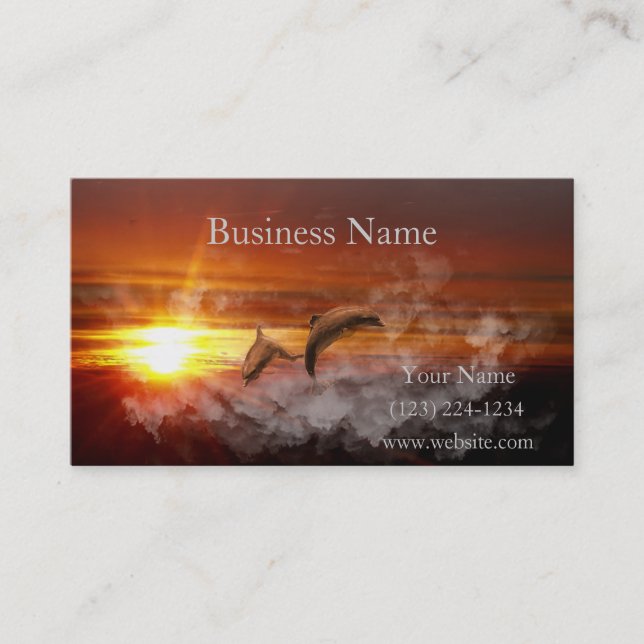 Dolphin Fantasy Business Card (Front)