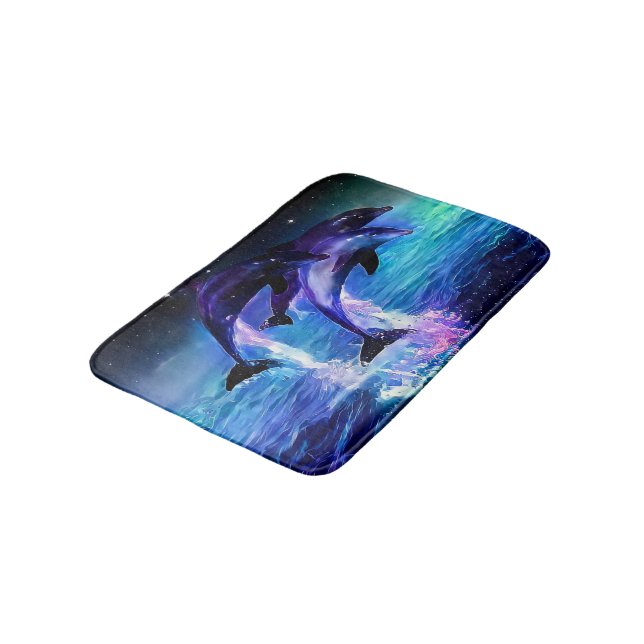 Dolphin Fantasy Meditation or Bath Mat (Angled)