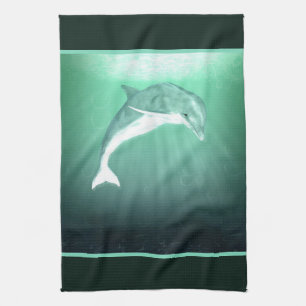 Dolphin Fantasy Tea Towel