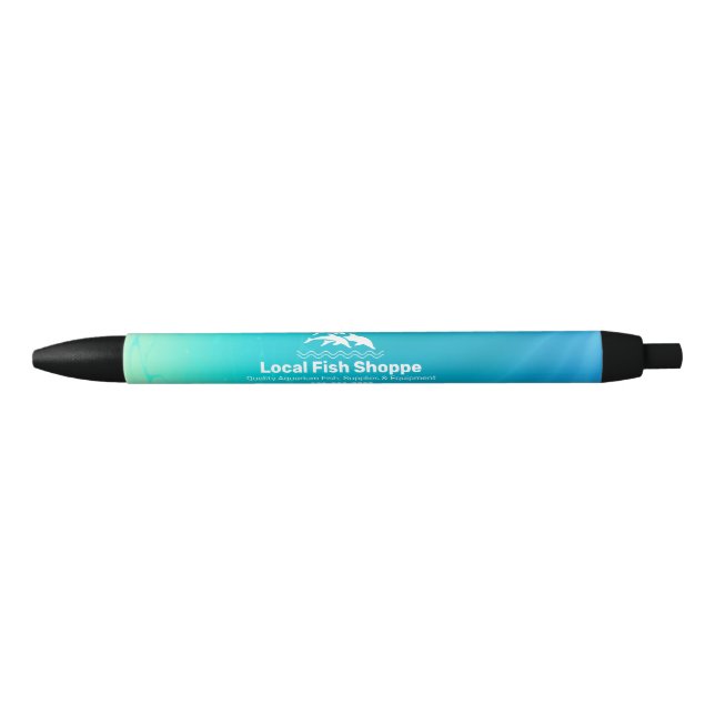 Dolphin, Fish Aquarium Shop Black Ink Pen (Front)