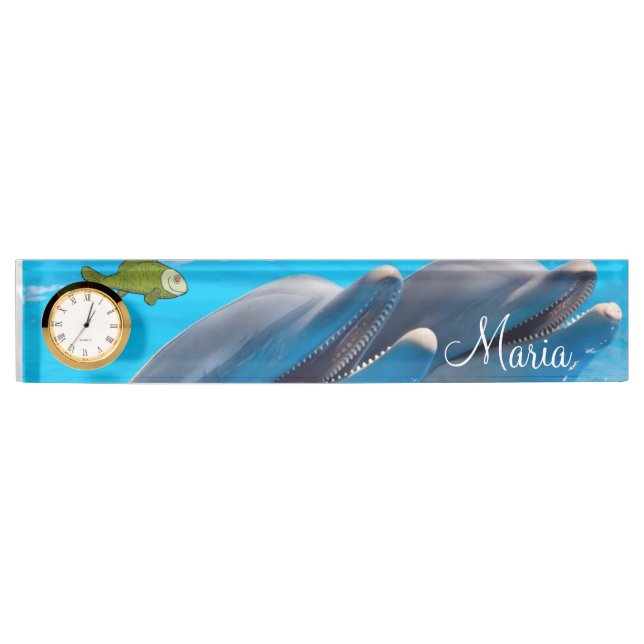 Dolphin Fish Desk Nameplate (Front)