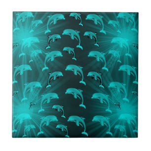 dolphin, fish, nature, aquatic, design, beautiful, ceramic tile