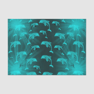 dolphin, fish, nature, aquatic, design, beautiful, tissue paper