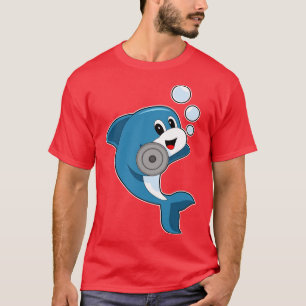 Dolphin Fitness Dumbbell Sports T-Shirt