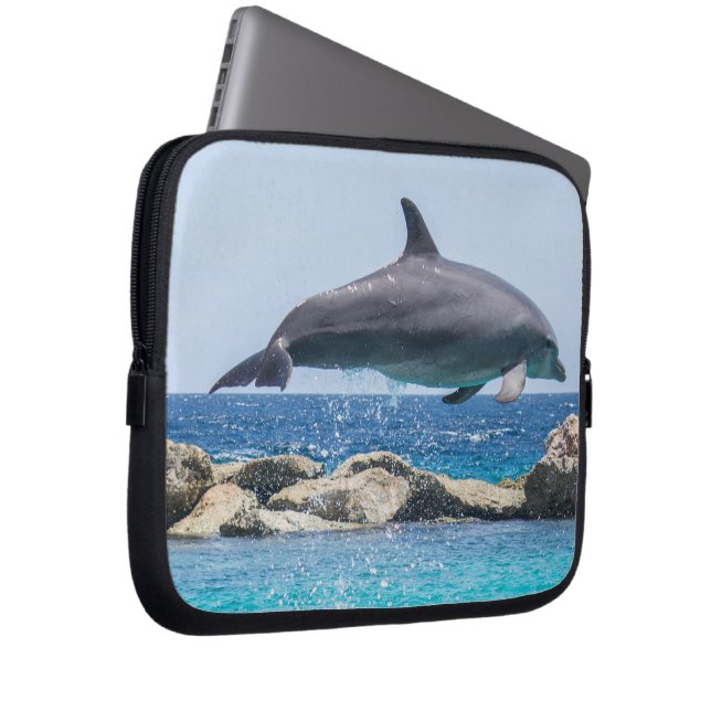 DOLPHIN FLIP LAPTOP SLEEVE (Front Right)