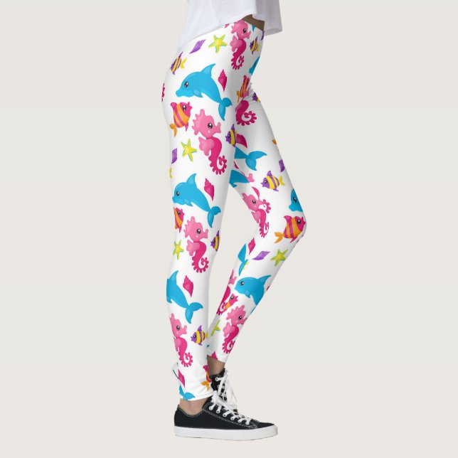 Dolphin Fun  -  Leggings (Right)