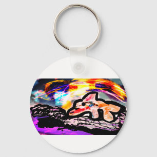 Dolphin  gem key ring