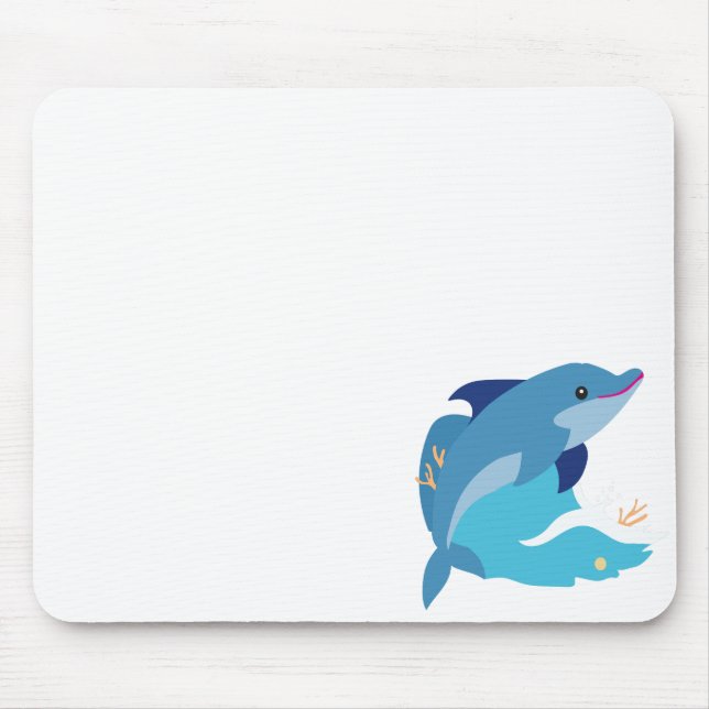 dolphin graphic mouse pad (Front)