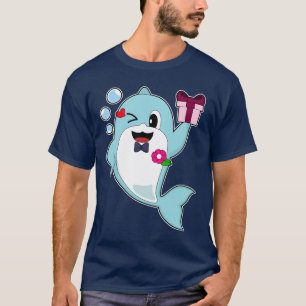 Dolphin Groom Bow tie Wedding T-Shirt