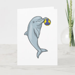 Dolphin Handball player Handball Card