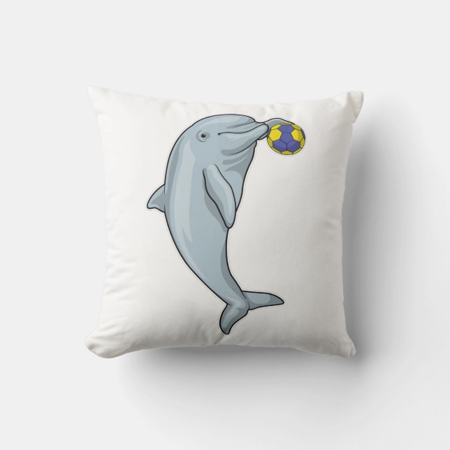 Dolphin Handball player Handball Cushion (Front)