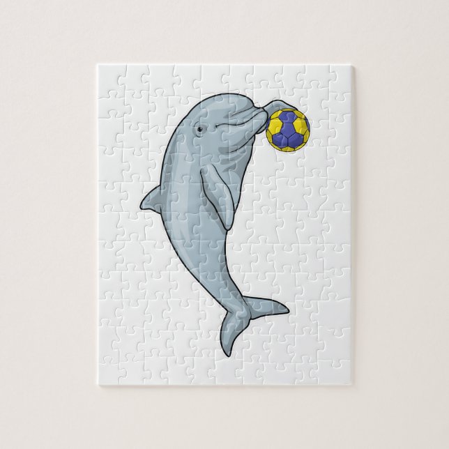 Dolphin Handball player Handball Jigsaw Puzzle (Vertical)