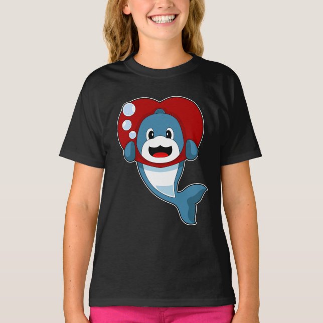 Dolphin Heart T-Shirt (Front)