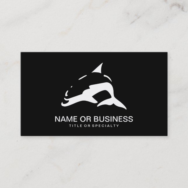 dolphin icon business card (Front)