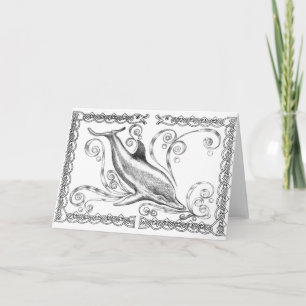 "Dolphin II" Greetings Card