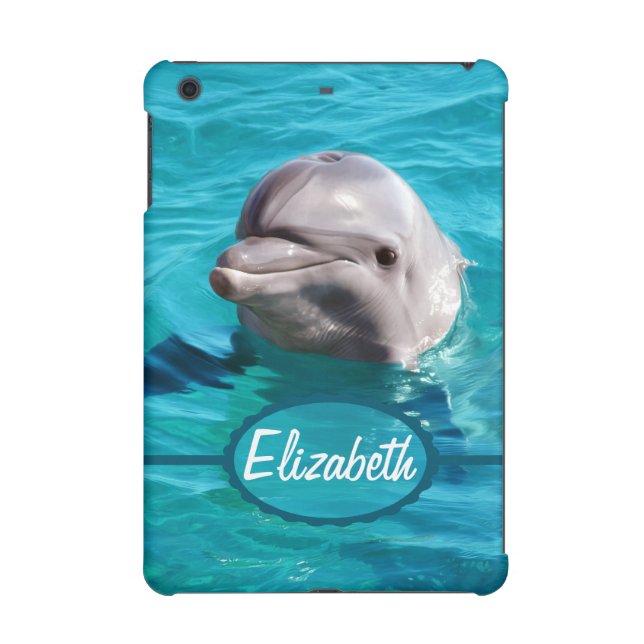 Dolphin in Blue Water Photo iPad Mini Retina Cover (Back)