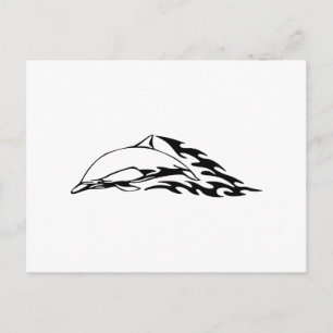 Dolphin in Flames Postcard