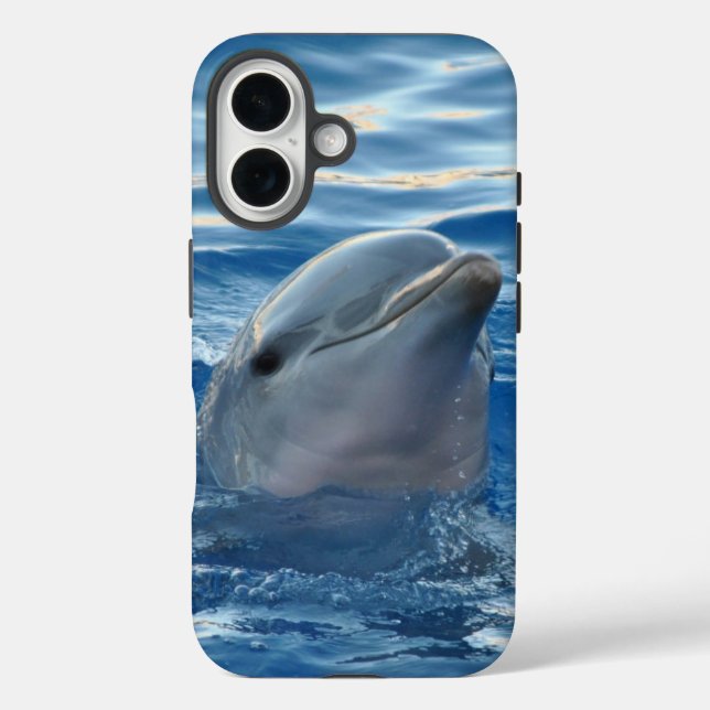 Dolphin in Water Photo Case-Mate iPhone Case (Back)