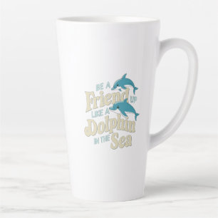 Dolphin Intelligence Latte Mug