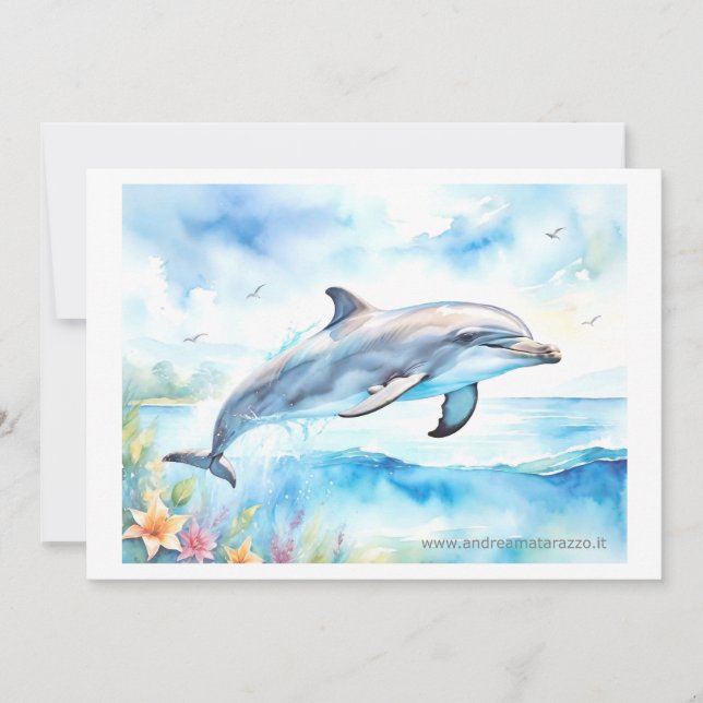Dolphin Invitation (Front)