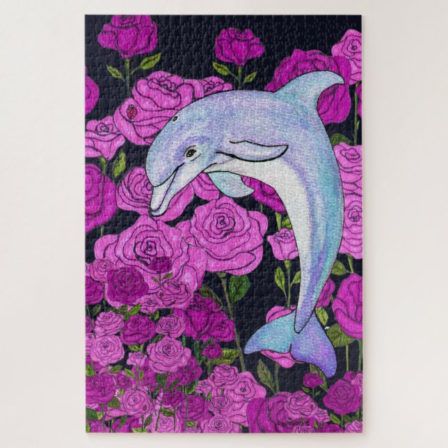 Dolphin Joy Jigsaw Puzzle (Vertical)