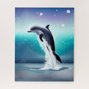 Dolphin Jumping In The Ocean Jigsaw Puzzle