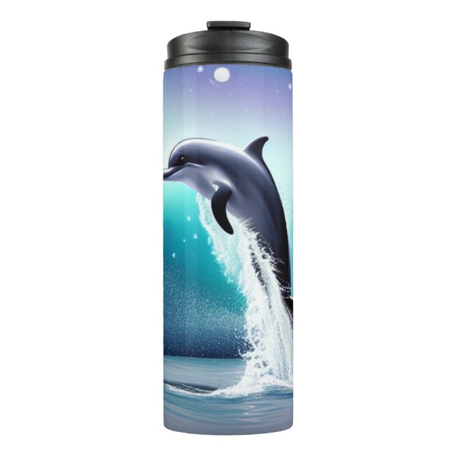 Dolphin Jumping In the Ocean Thermal Tumbler (Front)