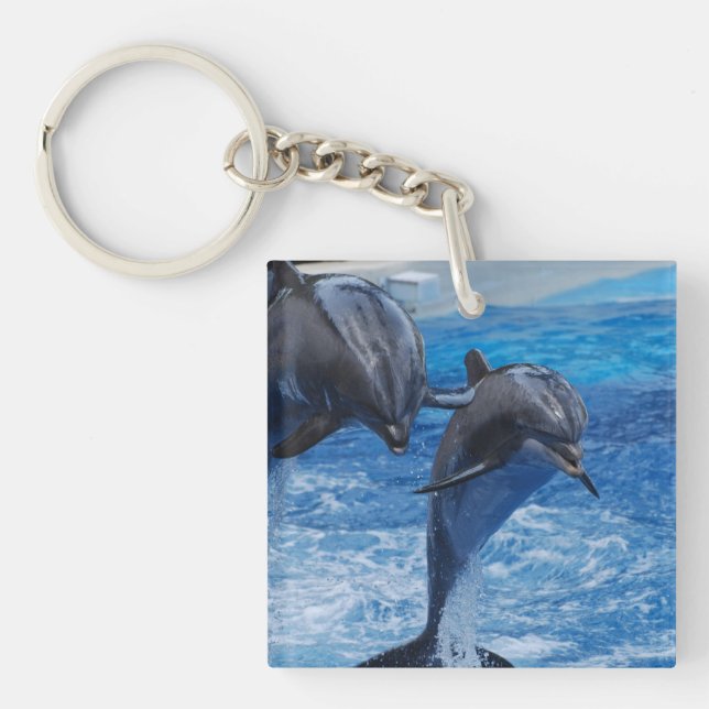 Dolphin Jumping Keychain (Front)