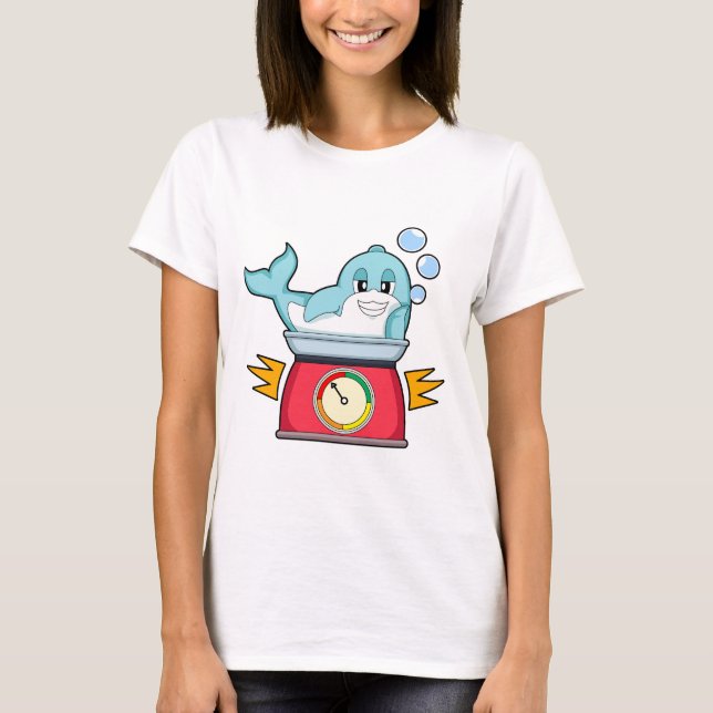 Dolphin Kitchen Scale T-Shirt (Front)