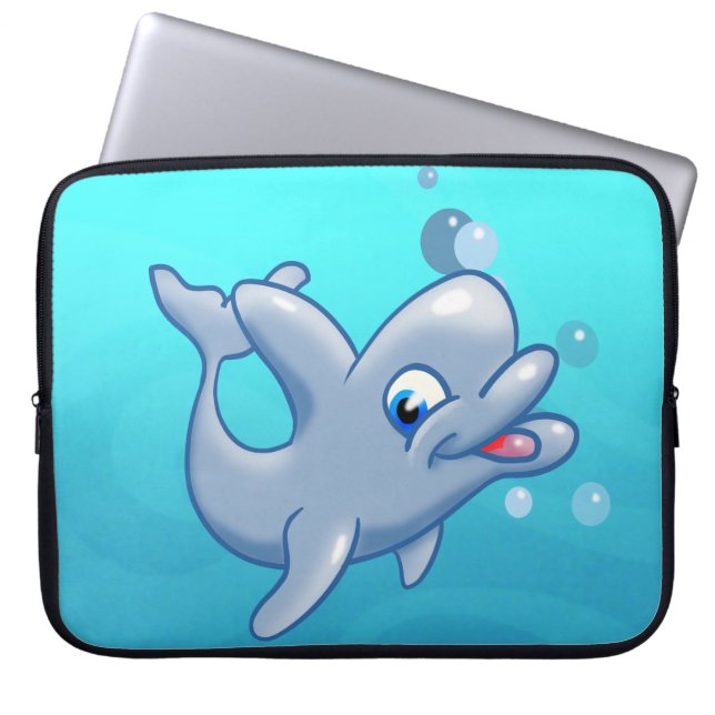 Dolphin Laptop Sleeve (Front)